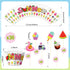 Fouliki Set-Wedding Ice Cream Cupcake Liners & Toppers Four Seasons Baby Shower Birthday Party Decorations,Baking