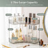 Counter Countertop (2 Aveniee Corner Bathroom Organizer, Bathroom Shelf Makeup Organizer for Vanity Perfume Tray