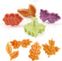 Yunko Cake Leaves Baking Pie Crust Cookie Cutters, Set of 4