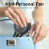 Mini Personal Fan, Handheld, Small Portable, Battery Operated, USB Rechargeable, Black, for Kids, Women, Men, Indoor,