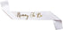 Sterling James Co. Mommy To Be White Satin Sash, Baby Shower Decoration, Gender Reveal