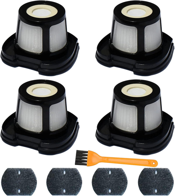 Vacuum Filter Replacement for Bissell 2284W, 2390, 2389, 2390A, Includes 4 Mesh and 4 Foam Filters