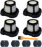 Vacuum Filter Replacement for Bissell 2284W, 2390, 2389, 2390A, Includes 4 Mesh and 4 Foam Filters