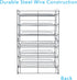 Atlantic Gravity-Fed Compact Double Canrack, Kitchen Organizer, Durable Steel, Silver