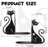 Set 2 Atomic Cat Metal Bookends of Cute Book Ends for Shelves Bookshelf Decorative Objects Home Office Desk Bookshelf