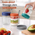 6 Pack 16 oz Overnight Oats Containers with Lids and Spoons, Airtight Oatmeal Container with Measurement Marks