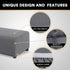 PrinceDeco Stretch Ottoman Cover Ottoman Slipcovers Rectangle for Living Room Foot Stool Stretch Covers to Fit Ottoman