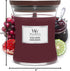 WoodWick Medium Hourglass Candle, Black Cherry - Premium Soy Blend Wax, Pluswick Innovation, Made in USA
