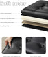 17x13x13in,Black Bsketa Storage Ottoman, Folding Foot Stool with Thicker Foam Padded Seat Small Leather Storage Ottoman