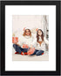 Golden State Art 11x14 Black Photo Wood Frame with Real Glass and White Mat for 8x10 Picture