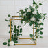 2 Pack 12" Efavormart Square Gold Wedding Flower Stand Metal Column Stand Geometric Cube Vase