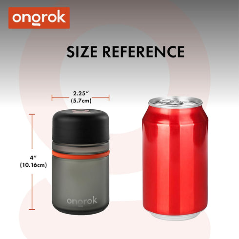 180ml, 3 Pack ONGROK Glass Storage Jar, | UV Herb/Spice Jar with ChildResistant Lid, ColorCoded Glass Containers