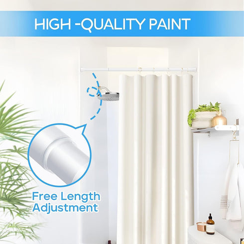 Tension Curtain Rod Black 1pcs Tension Rods for Windows 33 to 56 Inch Spring Curtain Rod Adjustable Tension Rod Tension Curtain Rod of Bathroom Window Curtain Rod Non Slip by ZipGlo