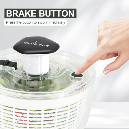 3.8 Smile mom Salad Spinner Small Lettuce Spinner Kitchen Gadgets Vegetable Washer, High Efficiency for Home Kitchen
