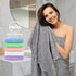 6 Pack Set, (24 48 Inches) HOMEXCEL Bath Towel x Microfiber Ultra Soft Highly Absorbent Bath Towels, Lightweight