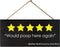 JennyGems Funny Bathroom Decor, Would Poop Here Again Sign, Wall Hanging Decorations