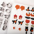 Halloween Polymer Clay Cutters - 11 Shapes for Christmas Jewelry, Pumpkin and Ghost Designs