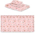 Set 3 Sets Pfrewn Christmas Winter Towels of Christmas Symbol with Pink Bathroom Towel Soft Absorbent Bath Hand Towels