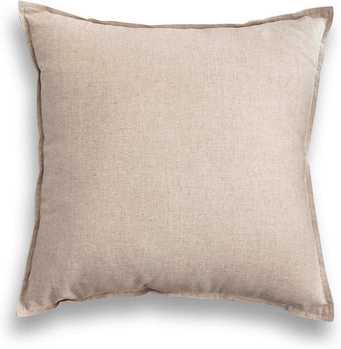 Jeanerlor 26"x26" Decorative Cotton Linen Couch Throw Pillow Case Yellow for Sofa