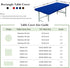 2 Pack 20X30 Inch Rectangle Fitted Tablecloth Stretch Spandex Patio Table Cover Blue Washable Table Cloth Elastic Table