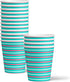 Pink Flamingo Birthday Party Supplies, Tableware Set Includes Plates, Napkins, Cups for 16