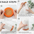 6 Pcs Airtight Rubber Seals Rings for Glass Jars, Leak-proof Silicone Replacement Gasket - 3.7 Inches (Orange)