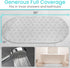 Vive Oval Bathtub Mat - Nonslip Shower Floor Pad - Non-Slip and Non-Skid for Bath Tub with Strong Rubber Suction Cup
