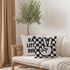 FLDAS 1818 Inch Set 2 Checkered Pillow Covers, Rad Little Dude Preppy Peace Hand Sign Decorative Throw Pillow Covers