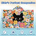 30x50 Flower Cat Beach Towel for Girls, Floral Cat Beach Towel, Cats Hooded Bath Towel, Cats Lover Gifts for Girls Boys