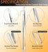 JETKONG 6 Pcs Cooking Tweezer Tongs, 12'' and 6.3" Stainless Steel Kitchen Tweezer Set, Professional Chef Tweezers for Cooking, Repairing, Sea Food, BBQ, Multi-use by JETKONG