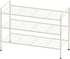 3-Tier Simple Houseware Stackable Shoes Rack Storage Shelf, White