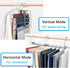 Magic Pants Hangers Space Saving - 2 Pack for Closet, Multifunctional Rack Organizer for Trousers, Scarves, Slack