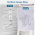 Magnetic Hanger Organizer Stacker, Clothes Hanger Storage Rack for Closet Laundry Room Washing Machine, White
