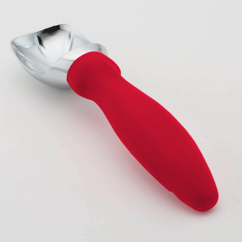 Frozen 2 Pack Spring Chef Red Heavy Duty Ice Cream Scoop with Non-Slip Handle, Professional Ice Cream Spoons