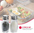 Home Basics Beehive-Style Glass Salt and Pepper Shakers (Silver) - 2 Piece Set with Easy Screw On Lids
