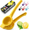 Zulay Kitchen Metal Lemon Squeezer - Handheld Citrus Juicer for Extracting the Most Juice Possible