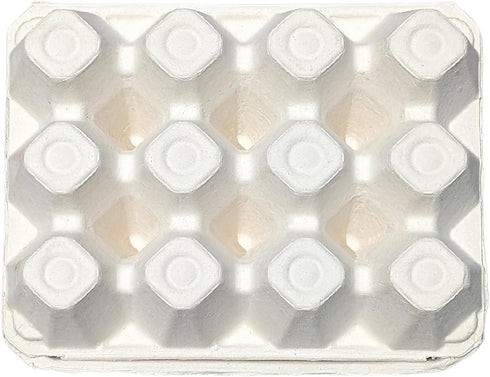 12 3x4 Packaging 25 Pack Vintage Egg Cartons for Large Eggs Classic Layout Durable Recycled Cardboard Farmhouse Style