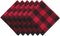 DII Buffalo Check Cloth Napkin Set, Classic Farmhouse, 20x20, Red & Black, 6 Piece
