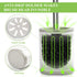 Compact Toilet Brush & Holder, White & Grey, Stainless Steel Handle, Deep Cleaning, Drip-Proof, Easy to Assemble