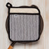 Now Designs by Danica Superior Potholder, Narrow Stripe Black