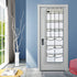 1 Pack Extra Large Hanging Over Door Shoe Organizer - 12+6 Pockets Shoe Rack for Closet Bedroom (White, 59 x 21.6 inch)