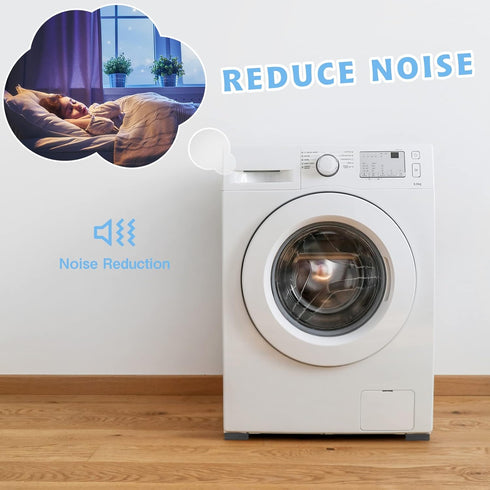 SEISSO Anti Vibration Pads for Washing Machine, 8 PCS Noise Dampening Pads for Anti Skid and Anti Shake