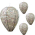 ZeeDix Hanging Paper Fake Wasp Nest Decoy, 4 Pack, Dark Color, 8.66"×11" for Outdoor, Home and Garden