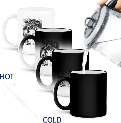 3dRose "Which Way Ought I Go From Here" Cheshire Cat Quote Mug, 11 oz