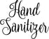 Hand Sanitizer 6w x 4.5h Label | Bathroom Organization | Die Cut