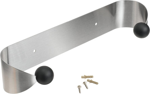 Prodyne Under Cabinet Paper Towel Holder, Silver and Black Small