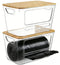 Homaigie Trash Bag Dispenser, 2 Pack Extra Large Acrylic Trash Bag Holder with