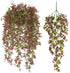 Artificial Hanging Vine, Sweet Potato Leaves Faux Ivy Garland, UV Resistant Plastic Plants for Indoor Outdoor