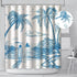 MEHOFOND Surf Shower Curtain, Retro Surfboard Tropical Theme Bathroom Decor Set with 12 Hooks, 72x72 Inches