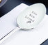 You are Loved Spoon - Engraved Coffee or Tea Spoon with Rose, Special Occasion Spoon #41